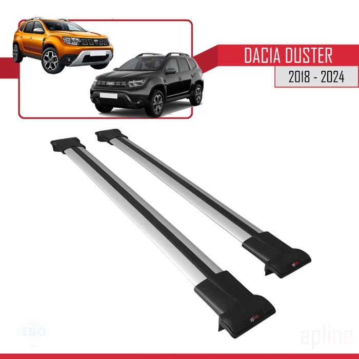 Apline pour Dacia Duster 2018-2023 Barres de Toit Railing Porte-Bagages de Voiture Fly Modèle Gris A