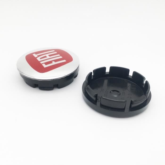 Lot De 4 Caches Moyeux écrous Centraux Pour Fiat 500 - Toutes Versions, Occasion Fonctionnels