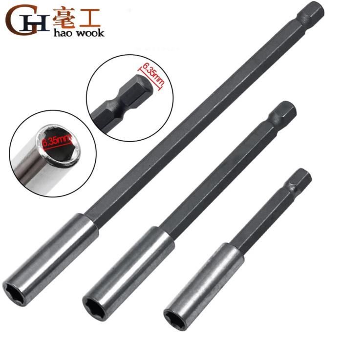 Adaptateur Prise 1/4" Pour Perceuse - Tige Hexagonale Vers Douille - Neuf - Acier Chrome Vanadium