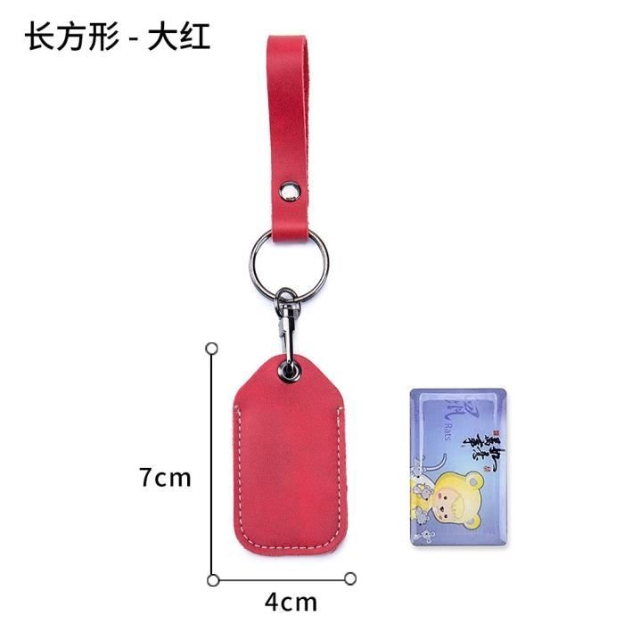 Porte-clés En Cuir Rose/rouge Style Carmen - Décoration Sac Femme - Fait Main En France - Neuf Avec étiquettes