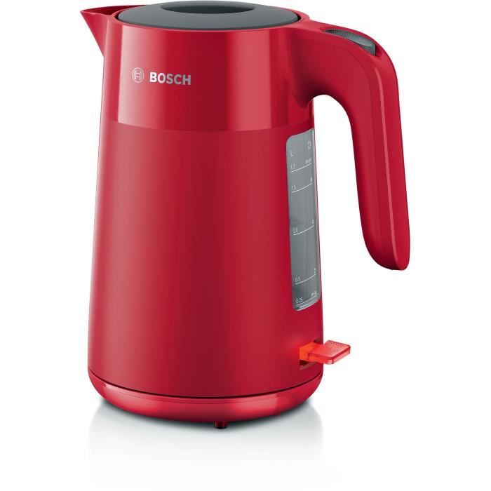 Bosch Bouilloire électrique 1.7l 2400w rouge - TWK2M164