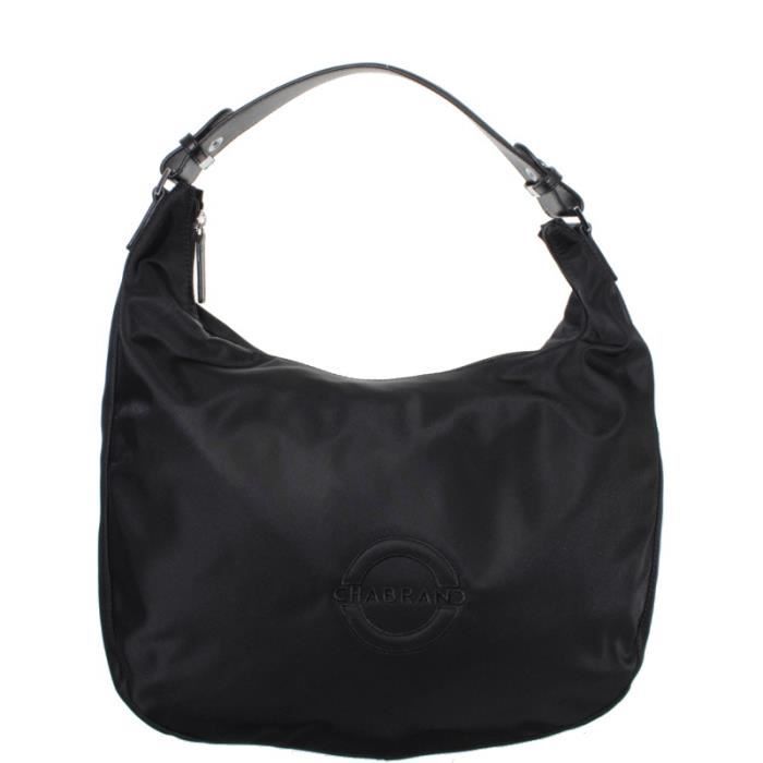 Sac Porté Main Chabrand Léna - Noir, 25x17x7 Cm, Toile Synthétique, 2 Compartiments - 2