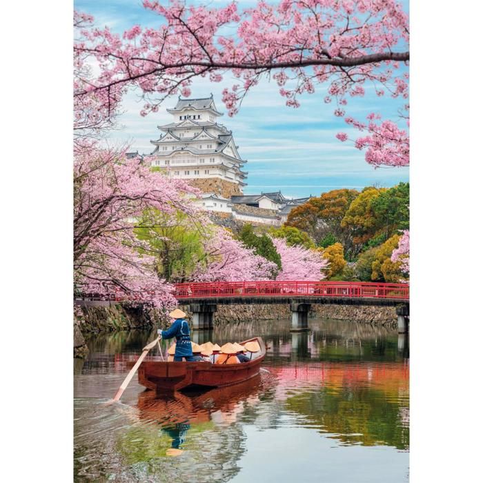 Puzzle - CLEMENTONI - Château de Himeji - 1000 pièces - Poster Inclus - 50x70 cm