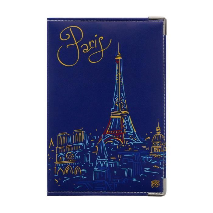 Color Pop Porte-Papiers Voiture La Seine - Fabrication Française - Étui Carte Grise Et Permis