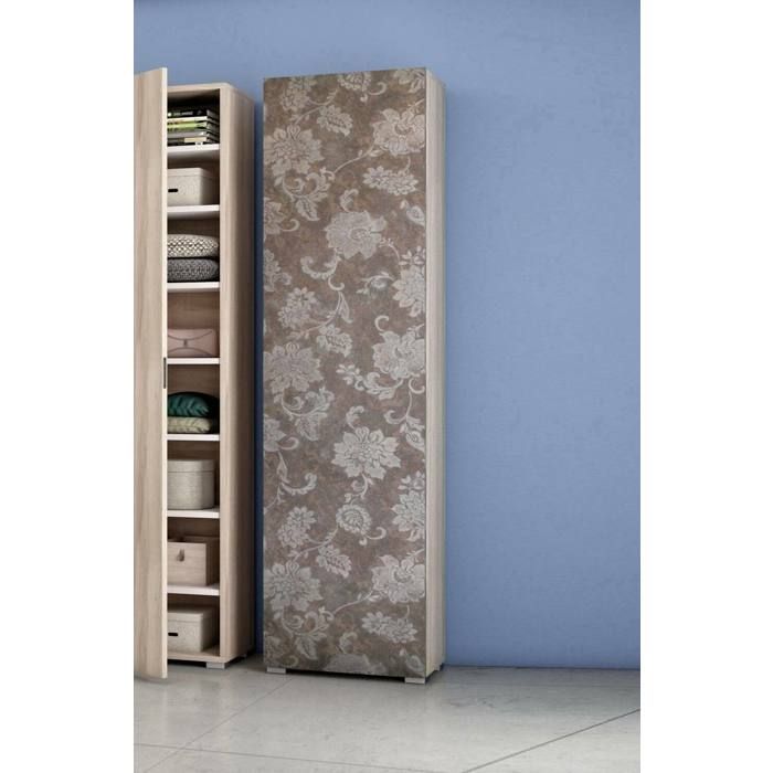 Dmora - Fiordaliso armoire polyvalente 1 porte 50x30h182 cm Orme Panneau effet bois Dmora - Fiordaliso armoire polyvalente 1 porte 50x30h182 cm Orme Panneau effet bois