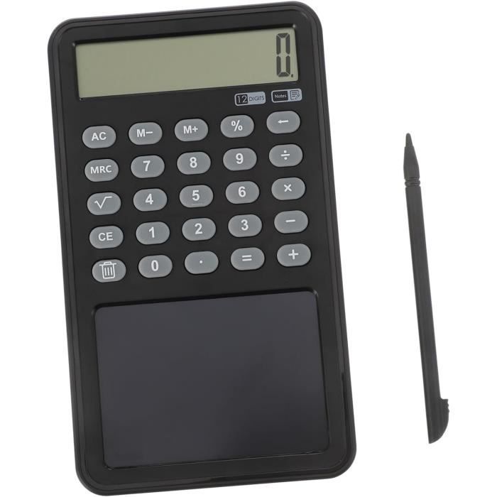 Porte-documents Conférencier A4 Rembourré Avec Calculatrice Et Bloc-notes - Noir - Pour Réunions Professionnelles