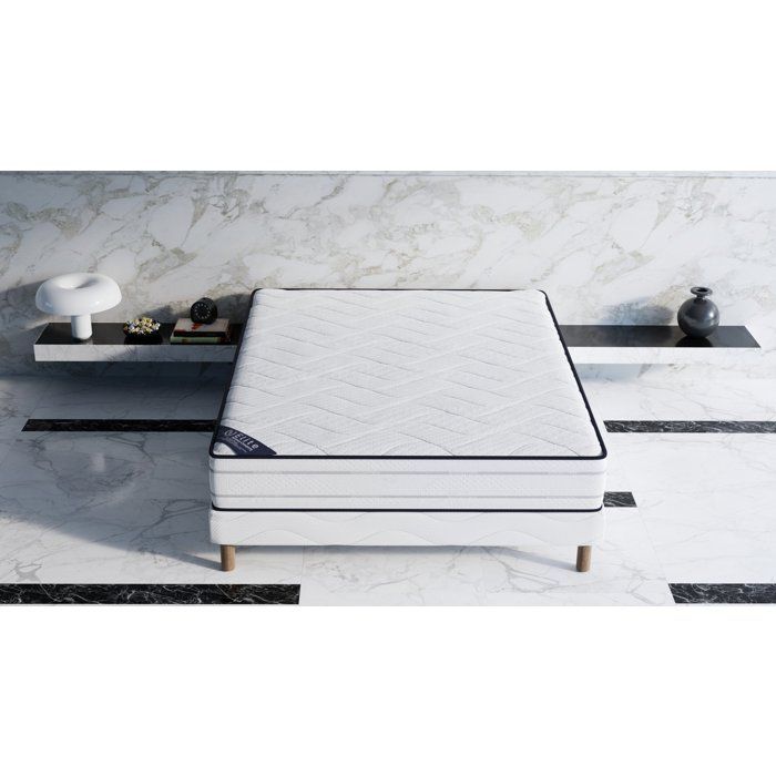 Matelas MEMORY PREMIUM 180x200 cm Hauteur 25cm Mousse à Mémoire de Forme Double Face Confort Equilibré