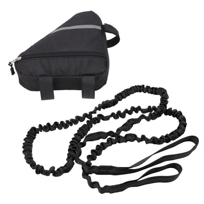 Corde De Remorquage Vélo Rétractable QWORK - 2,5 Mètres, Résistance 90 Kg, Pour VTT, Vélo électrique Et Balades En Famille