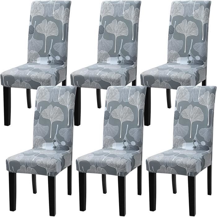 Housse De Chaise Extensible Scandinave Lot De 4 – Tissu Doux Polyester Spandex, Style Nordique Élégant Pour Salle à Manger