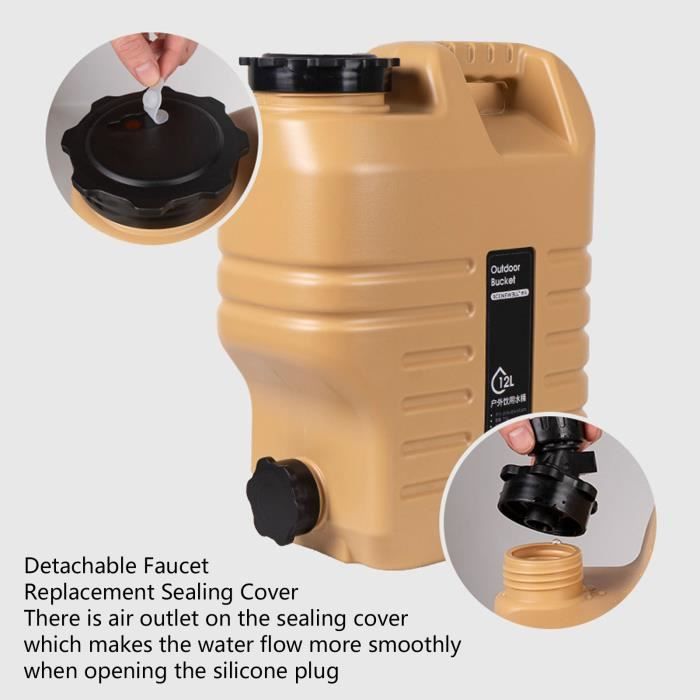 Seau Isotherme Zilimontt 6L - Pour Thé, Boissons Chaudes/froides, Idéal Camping Et Plein Air (couleur Jaune)