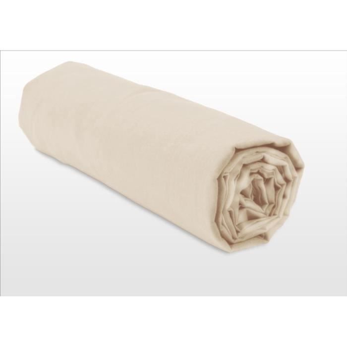 DRAP HOUSSE BEIGE IVOIRE 90x190 cm + 30 cm 100% COTON 57 FILS (LABEL OEKO-TEX) DRAP HOUSSE BEIGE IVOIRE 90x190 cm + 30 cm 100% COTON 57 FILS (LABEL OEKO-TEX)
