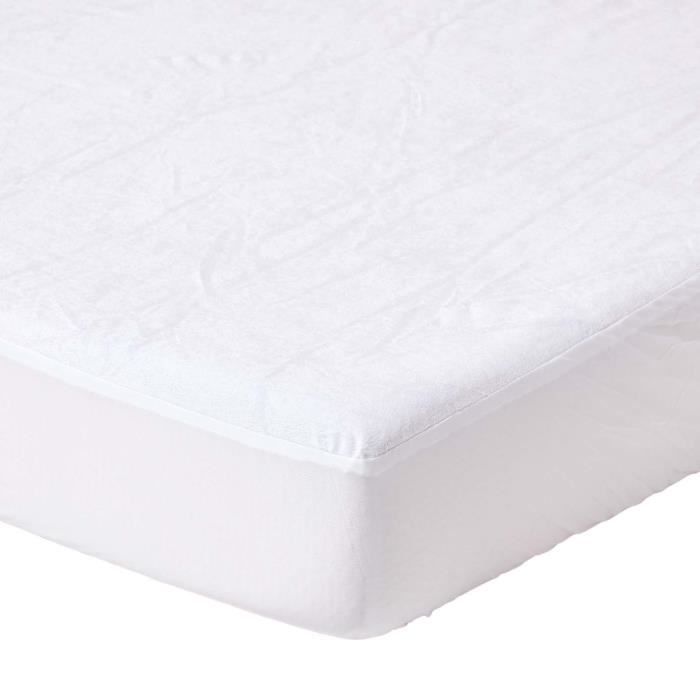 Protège matelas - HOMESCAPES - 120 x 190 cm - Imperméable - Tissu éponge - Lavable en machine Protège matelas - HOMESCAPES - 120 x 190 cm - Imperméable - Tissu éponge - Lavable en machine
