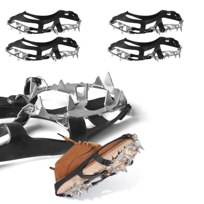 Crampons Antidérapants à 8 Crampons Pour Chaussures