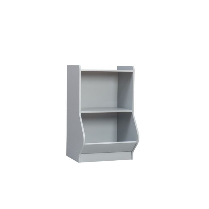 Iris Ohyama Meuble étagère jouet Meuble enfant Bibliothèque à Livres KSB-2 Gris L38.8 x P41.4 x H67.5 cm