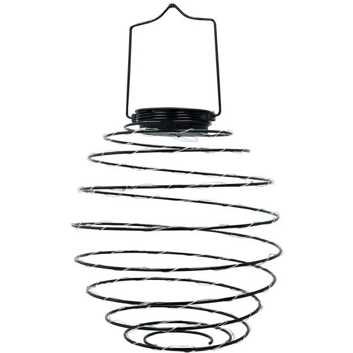 Suspension solaire - LUMISKY - ORION - H37 cm - Spirale micro - LED blanc chaud