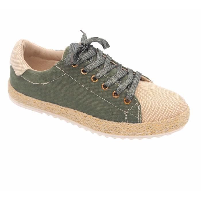 basket semelle corde femme