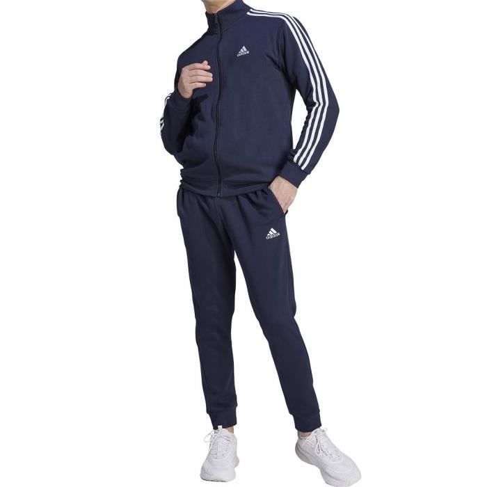 Adidas Survêtement pour Homme Basic 3-Stripes Fleece Bleu IJ6064