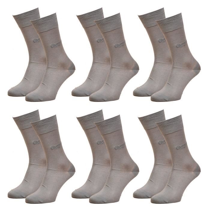 Chaussettes Homme Chevignon Grises Taille 43-46 - Neuves Avec étiquettes, Coton Mélangé