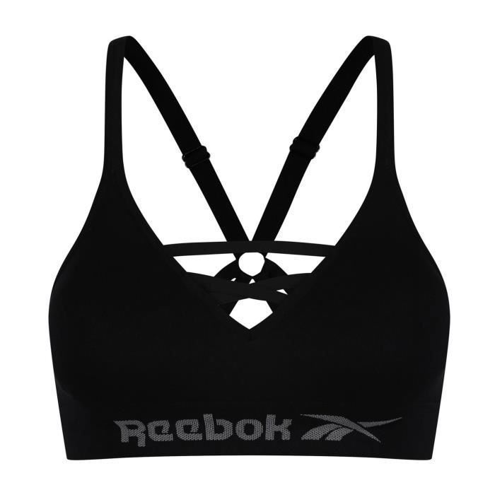 Reebok brassière de sport Maryna SL femme - noir maintien multisport bretelles réglables Reebok brassière de sport Maryna SL femme - noir maintien multisport bretelles réglables