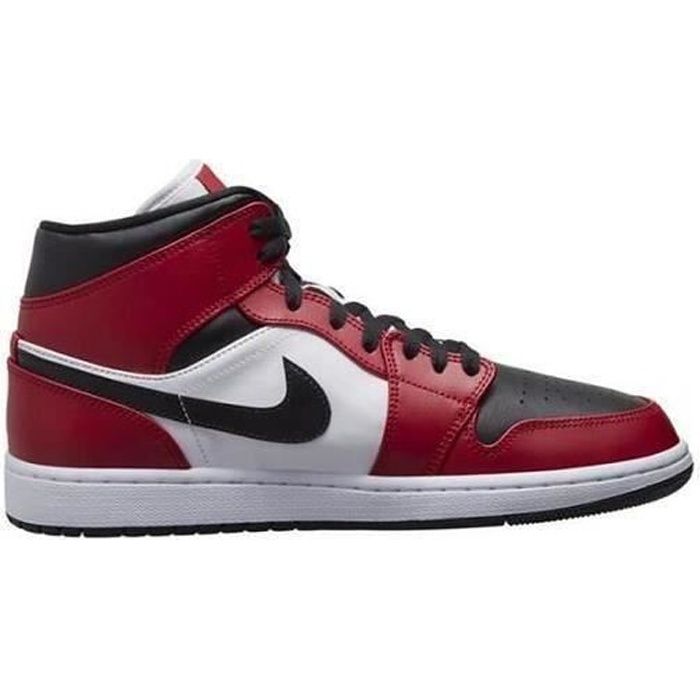 Baskets Airs Jordan 1 Mid SE Chaussures de basket Pas Cher pour Homme Femme Noir  Blanc Rouge Noir blanc rouge - Cdiscount Chaussures