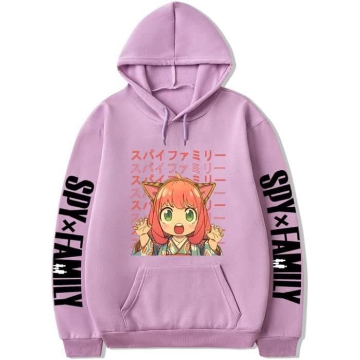 Sweat à Capuche Anime 3D WANHONGYUE - Hoodie Manches Longues Avec Oreilles De Chat Pour Femme