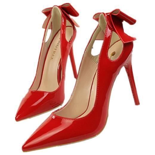 escarpins rouge minelli