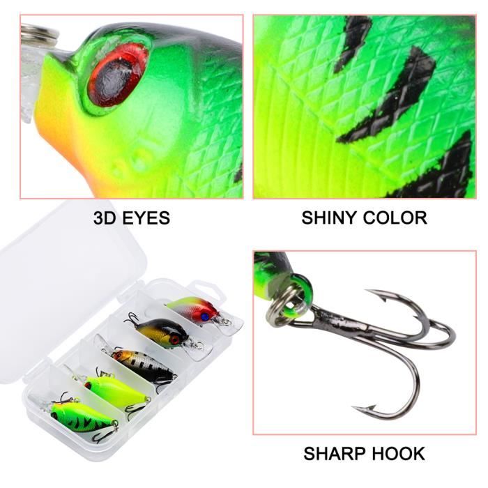 Lot Leurres De Pêche à Queue Bouclés Artificiels - 5pcs Appâts Souples Pour Lac, Mer Et Rivière