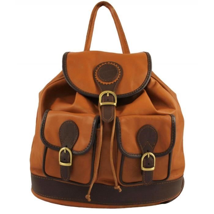 Sac Dame Cuir Cognac – Fourre-tout Rétro, Anses Cuir, Quincaillerie Dorée