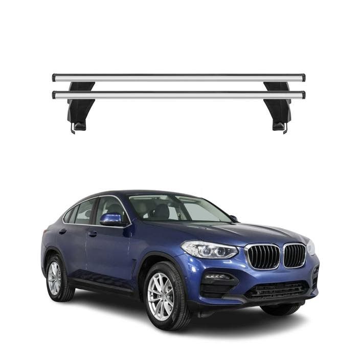 Barres de toit transversales Menabo pour BMW X6 F16 F86 2014-2019 Noir