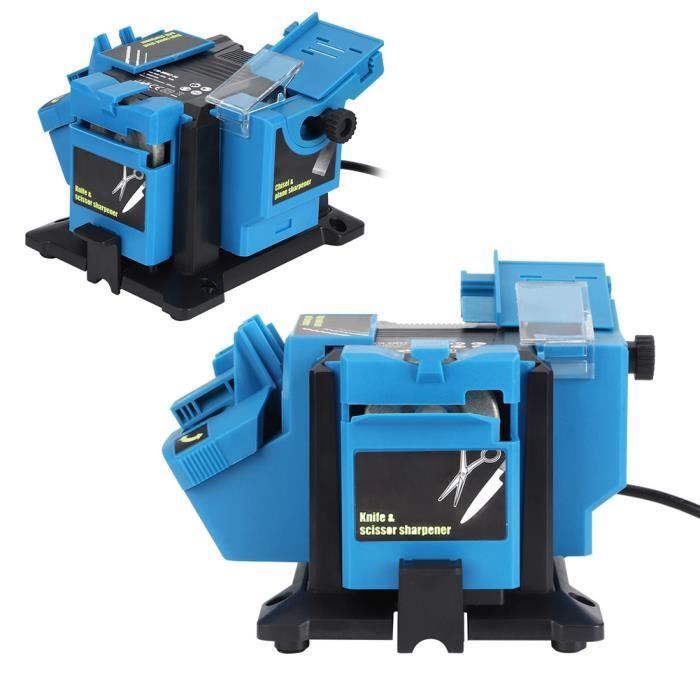 Aiguiseur De Couteaux Électrique - Ponceuse à Bande 5000-10000 Tr/min, Affûtage Humide, 250W, Avec Accessoires