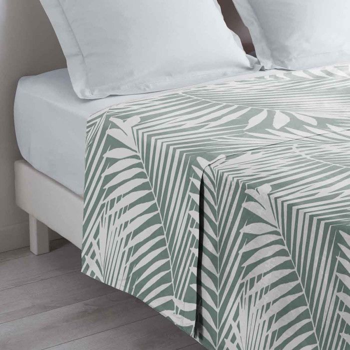Drap Plat en Coton Botania 180x290cm Sauge