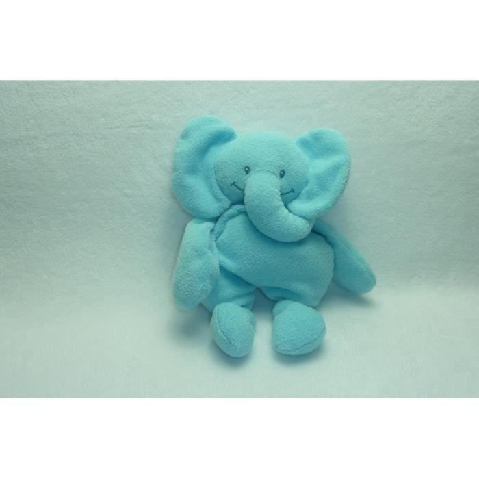 Doudou Elephant Peluche Bleu Turquoise Comme Neuf Premaman Cdiscount Puericulture Eveil Bebe