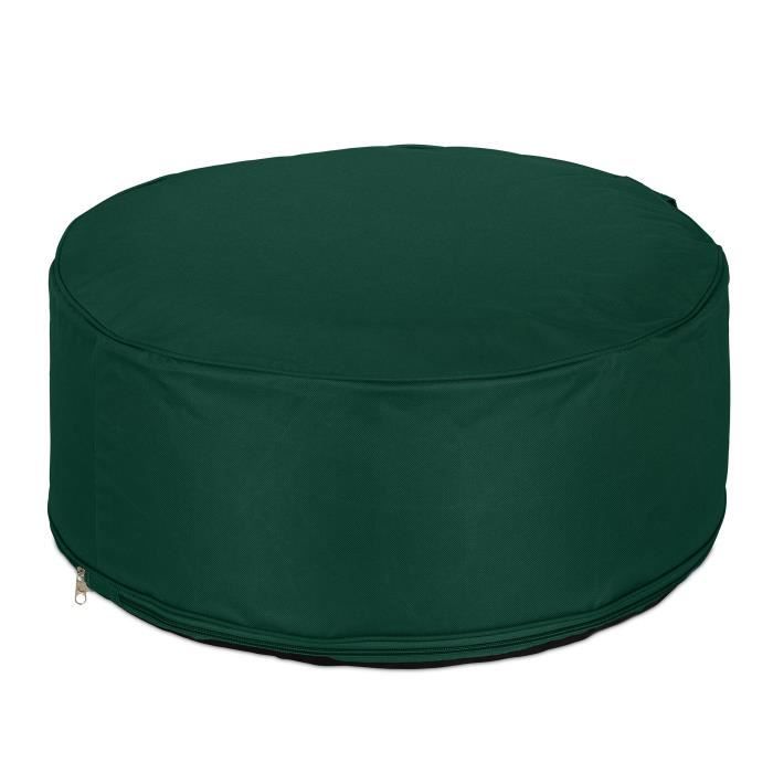 pouf gonflable de couleur verte - 10045959-0