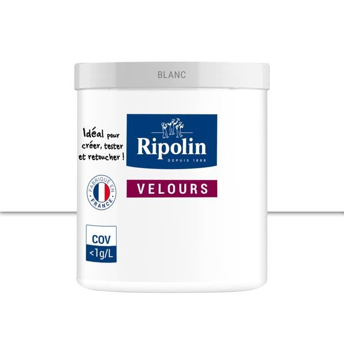 Peinture Blanche Murale Velours - 0075L - Blanc - Ripolin