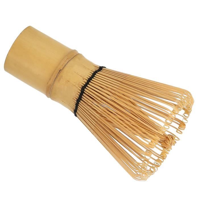 Fouet Matcha - Palais Des Thés Fouet à Matcha Artisanal + Cuillère - 75 Branches - Résine Dorée - Pour Cérémonie Du Thé Japonais The Matcha Bio