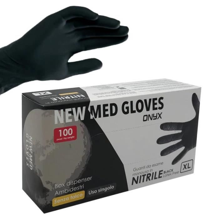 Skin Bleu Lot De 100 Gants En Nitrile Sans Poudre, Taille M – Hypoallergéniques, Sans Latex