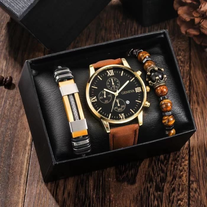 Montre Analogique Montre Homme Gros Chiffres Montre Avec Jour De