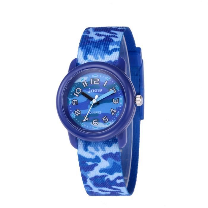 SHARPHY Montre Enfant Garçon Étanche Élève du Primaire Sport Bracelet en Textile Cadeau de Noël