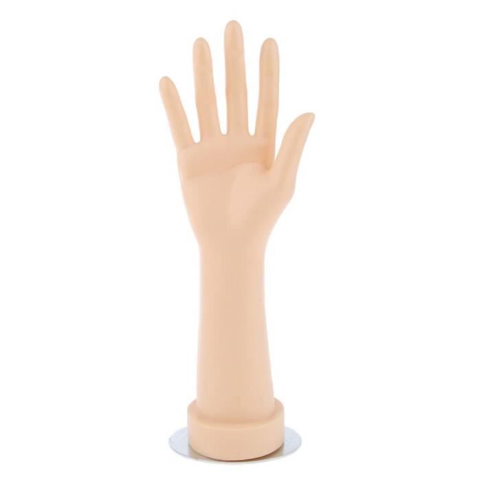 Présentoir Main Mannequin Noir Réaliste - Support Pour Bracelets, Montres, Bagues Et Gants - Déco Vitrine Ou Maison