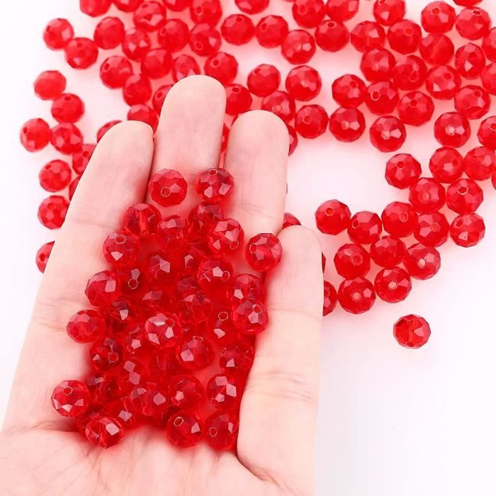 Perlin Lot De 100 Strass à Coudre - Avec 2 Trous - Pour Couture - En