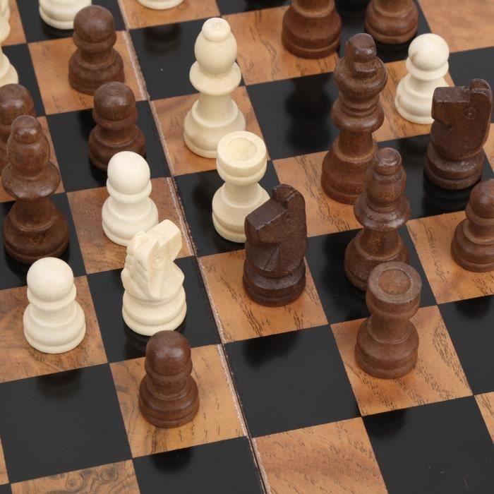 Andux Jeu d'Échecs Portable avec Étui De Rangement pour Enfants Et Adultes QPYX-01