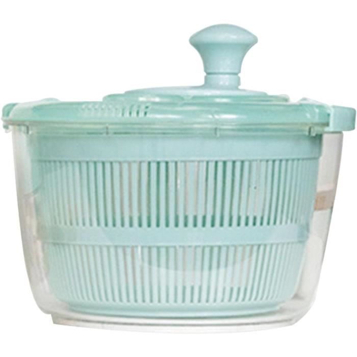 Küchenprofi Mini Essoreuse à Salade 2,5 L - Compacte, Manivelle Douce, Passoire Et Bol Antidérapant, Lave-Vaisselle OK