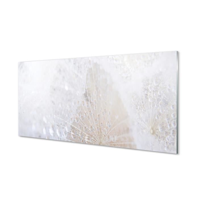 Crédence Cuisine En Verre 100x50cm Art Abstrait Moderne - Blanc & Noir, Marque Tulup