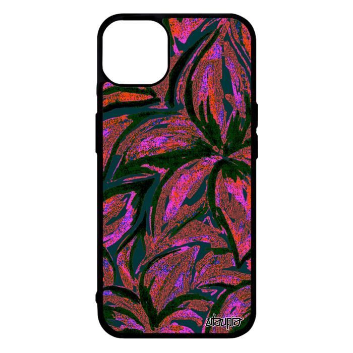 Étui de téléphone à rabat esthétique floral rose pour iPhone 14 iPhone 14  Plus