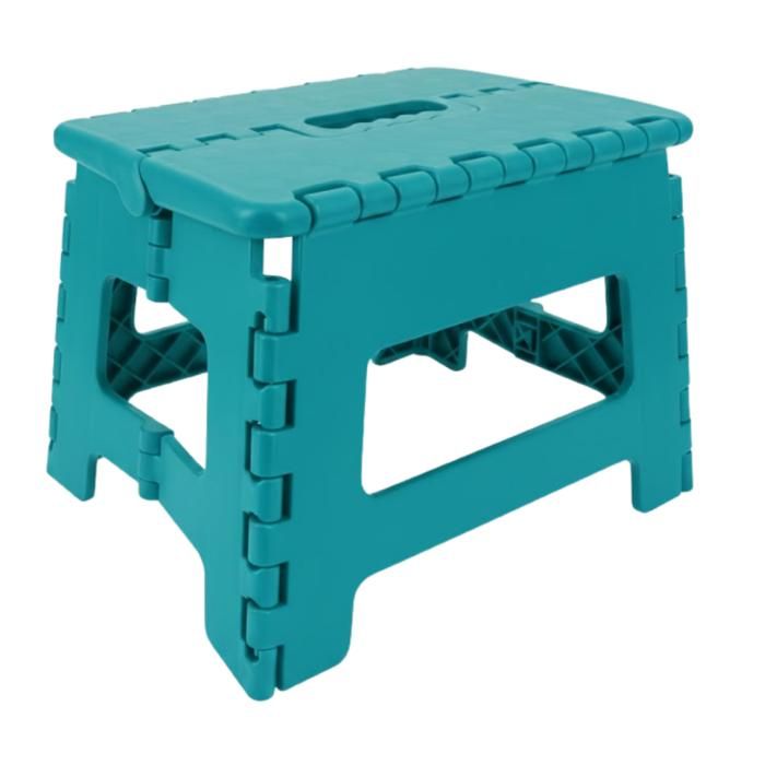 Turquoise 31.5 x 25.5 X 22 cm VENTEO Marche Pied Pliable 25 cm Tabouret Pliant Antidérapant