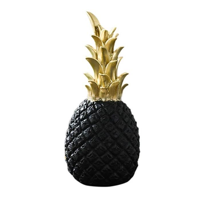Surakey Ananas Décorations Ornement,Modern Résine Décoration Ananas, Bibelot Décoratif Pour Mariage, Fête Et Festivités, Décoration De Maison Ou De Bureau - Or
