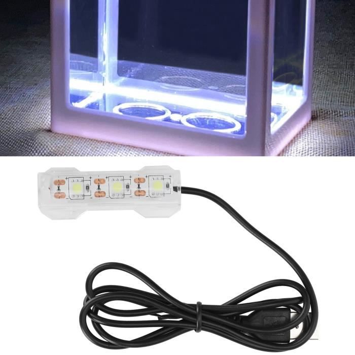 Comparer les prix de Petite lumière daquarium Petit aquarium eau plante lumière bureau réservoir de poisson Mini animalerie eclairage - Vvikizy