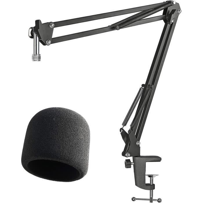 Filtre Anti-pop Professionnel Double Couche Pour Micro - Compatible Yeti, Blue, HyperX, Etc. - Pivot 360°, Réduction Bruit Et Souffles