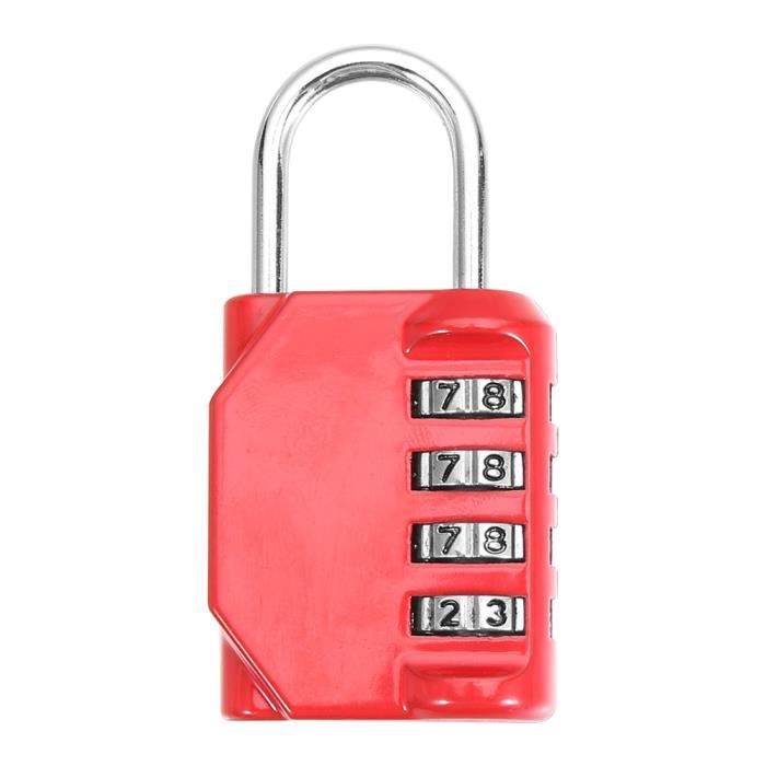 2 Mini Cadenas à Code 3 Chiffres - Alliage Zinc, Câble Flexible, Pour Valises, Sacs, Casiers, Voyage - 5