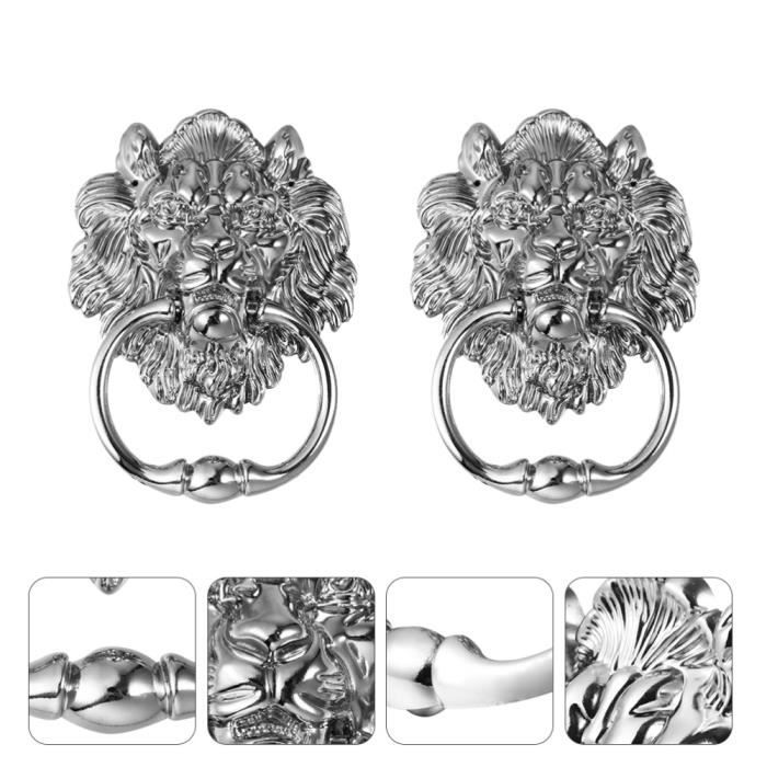 2x Anneau Poignée De Porte Tiroir Armoire Placard Bague Alliage Zinc